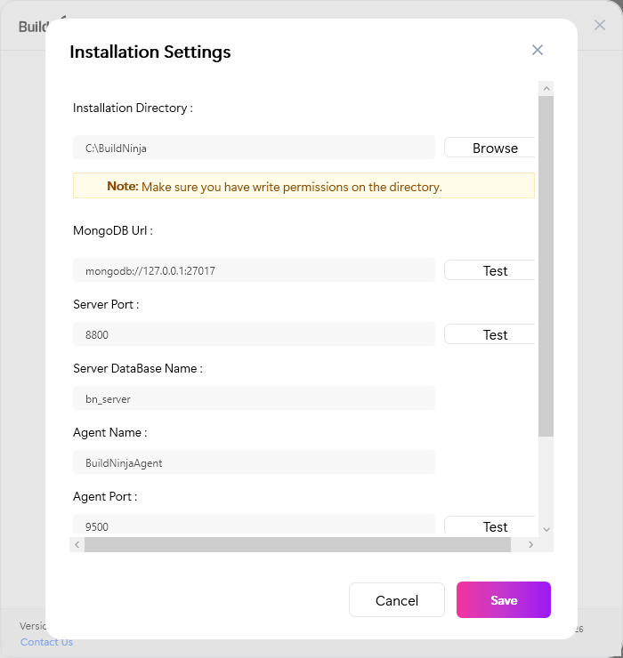 build-ninja-agent-installer-installation-settings
