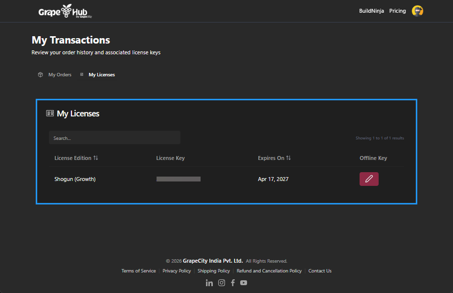 build-ninja-license-my-licenses-license-key