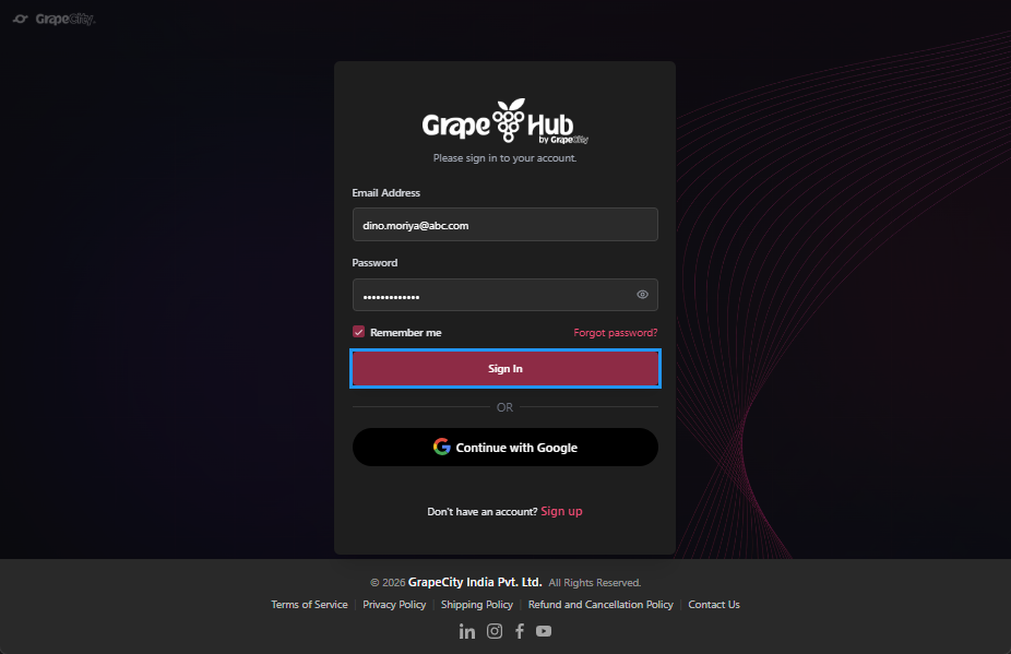build-ninja-license-portal-sign-in-button