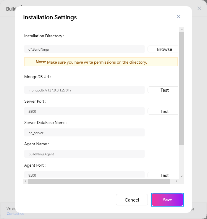 build-ninja-server-installer-installation-settings-save-button