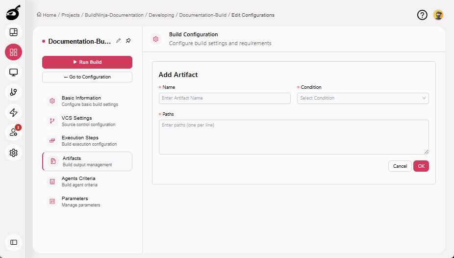 create-build-artifacts-filled