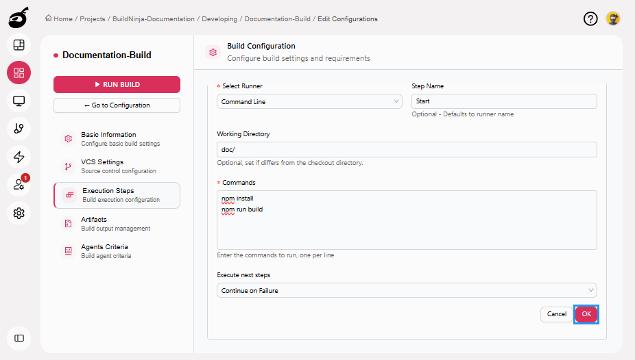 create-build-buils-steps-ok-button