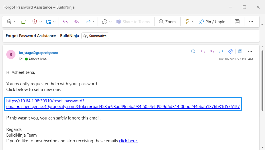 forgot-passowrd-reset-password-link-button
